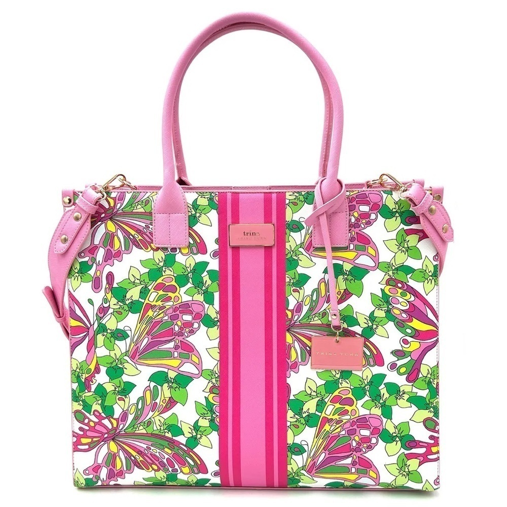NWT Trina Turk Butterfly Tote w/Adjustable Strap